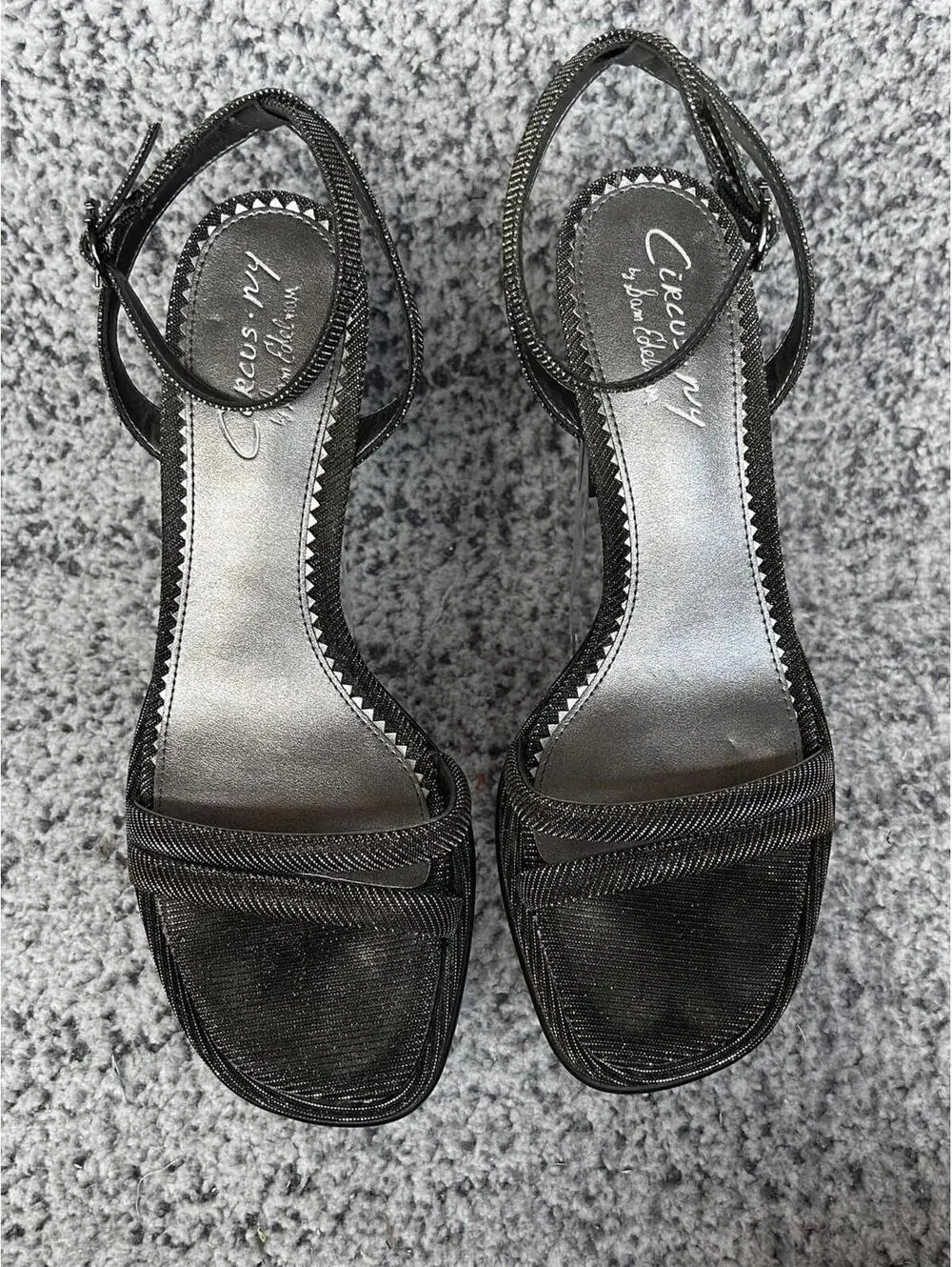 Circus by Sam Edelman Holly Glitz Women's Heels Black Metallic Size 9.5M